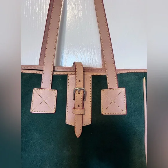 VINTAGE DOONEY & BOURKE Suede Leather Tote Bag - Picture 3 of 16